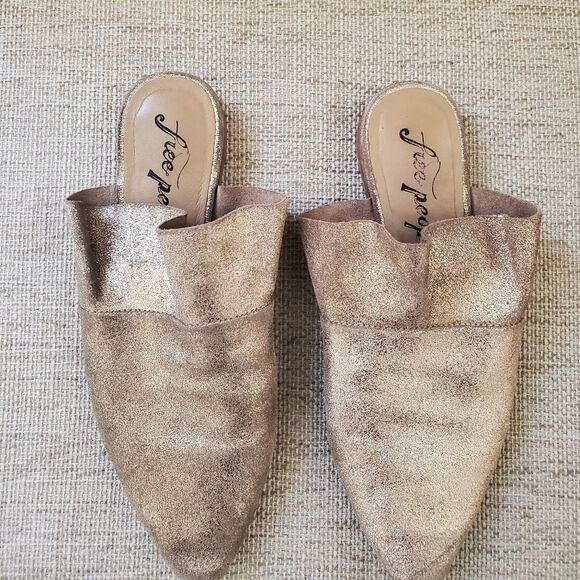 Free People Sienna Ruffle Mules Sz 7.5 - Picture 8 of 15